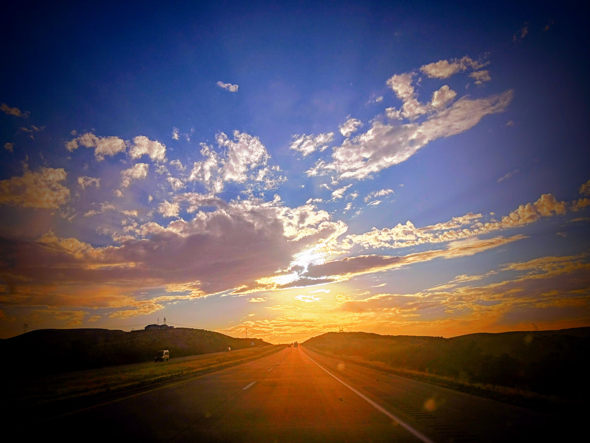 Highway sunrise